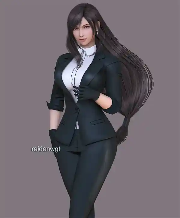 《重磅独家！《最终幻想7》蒂法全新3D形象惊艳亮相：高贵气质 魅力无限》