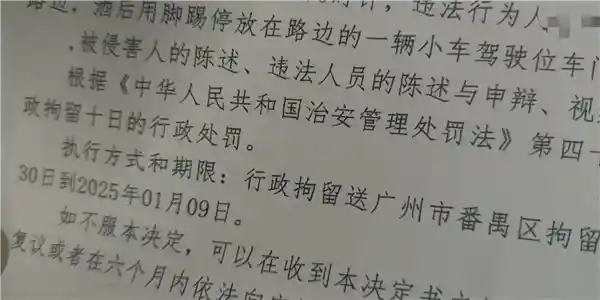 小米SU7哨兵模式大显神威！停路边遭蹬踢，踢车男子跨年被送拘留所