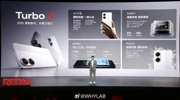 「全新天极8400-Ultra REDMI Turbo 4震撼登场，性能再升级！售价1999元起」