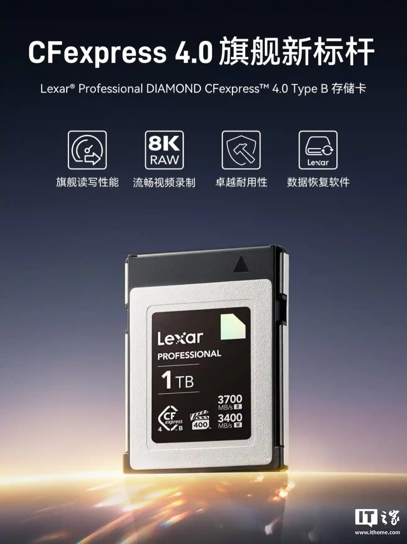 雷克沙新品发布：CFexpress 4.0存储卡问世，价格高达9999元
