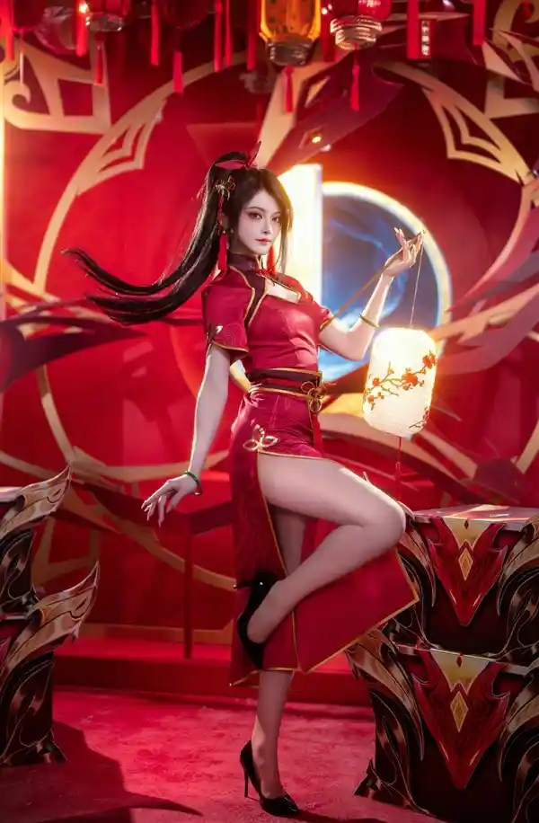 《魅力无限！美女Coser穿上旗袍展现御姐风采》