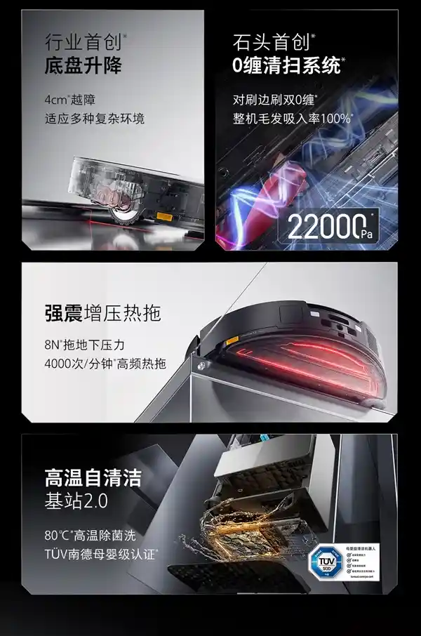 「革新科技突破！G30智能扫拖机器人搭载三线结构光与升降LDS激光雷达，实现自清洁导航避障新境界」