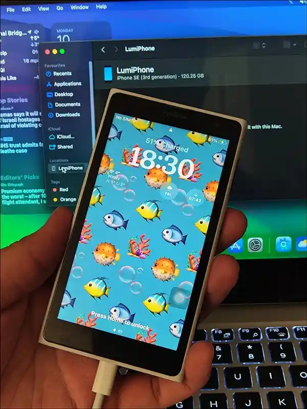 诺基亚Lumia 1020实现iOS移植：iPhone SE 3完美运行神奇操作！