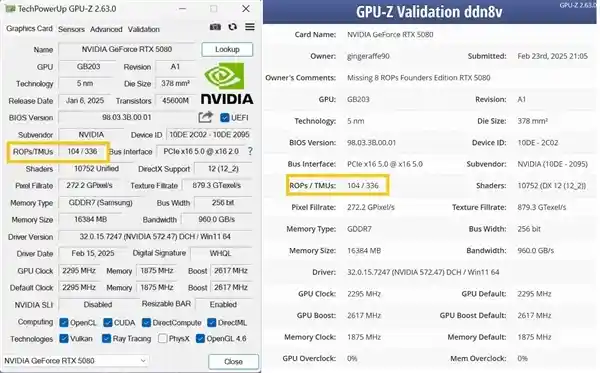 NVIDIA爆雷！RTX 5080同样面临ROP单元短缺危机