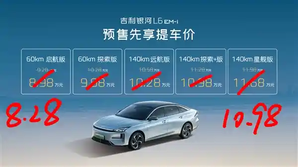 吉利银河L6 EM-i即将登场！全新豪华轿车本月中旬亮相，起价仅需8.28万起