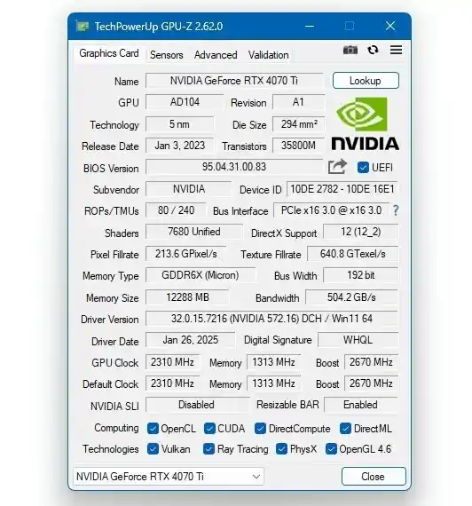 全面升级！GPU-Z正式支持RTX 50系列，炫酷温度数据一目了然