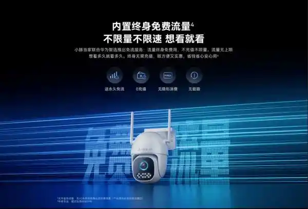 华为智选小豚当家4G免费版惊喜升级！智能安防新时代免流畅享