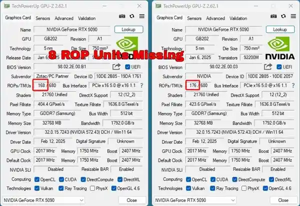 RTX 50系列显卡ROP性能缺失最高11%！玩家们赶紧检测吧，保障游戏体验！