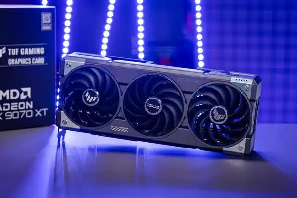 性能爆表！全新华硕TUF GAMING RX 9070XT显卡震撼登场