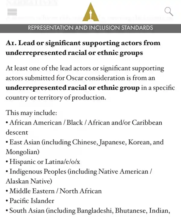 奥斯卡最佳影片提名新规：多元化要求升级，缺少LGBTQ和黑人元素将受影响