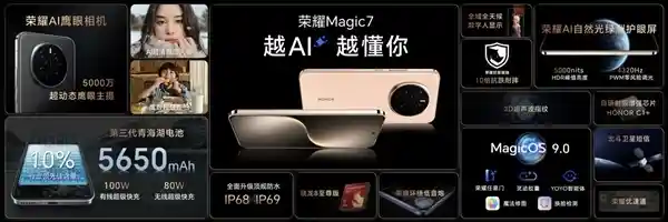 巅峰优惠来袭！荣耀Magic7系列震撼降价800元，起售价低至3799元！