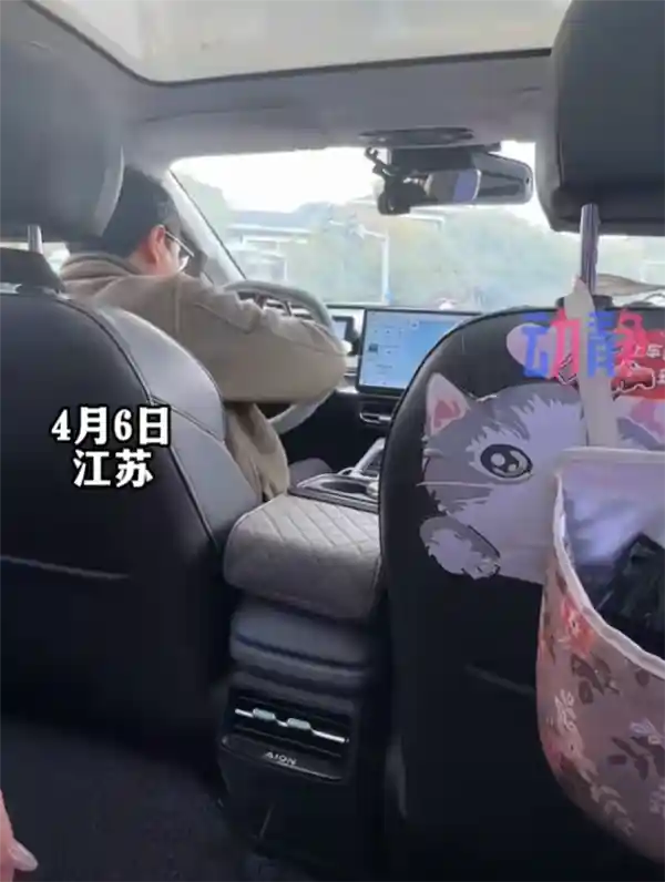 女子打网约车途中方向盘突然掉落，网友惊呼：这是多功能方向盘吗？