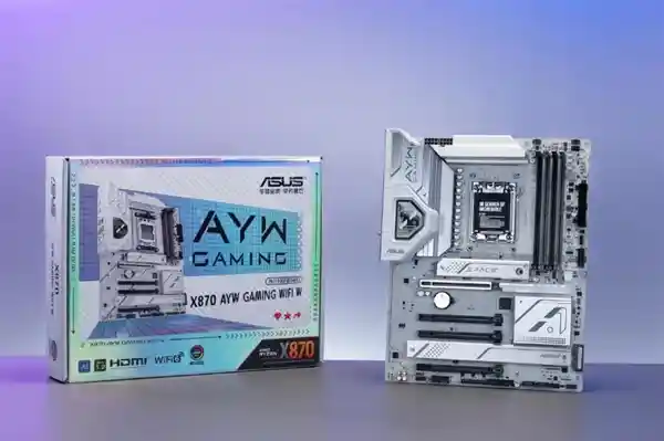 《性能爆表！全新白色款华硕X870 AYW电竞主板强势登场》