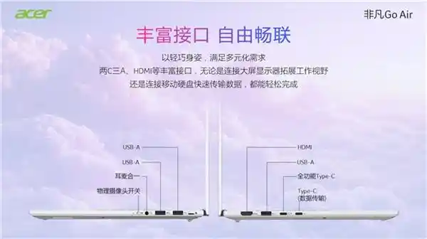 《 redefine轻薄极限：宏碁非凡Go Air以990克刷新行业标准》