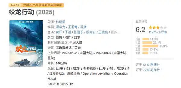 《蛟龙行动 特别版》撤档后重磅回归，8月30日再掀春节热浪